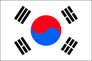 South Korean Polyester Flag