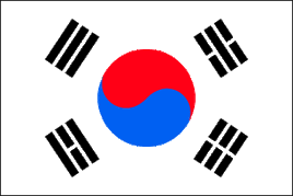 South Korean Polyester Flag
