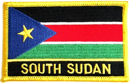 South Sudan Flag Patch with Name
