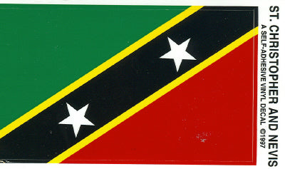 St. Kitts & Nevis Vinyl Flag Decal