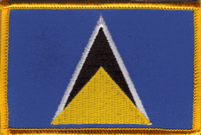 St. Lucia Flag Patch