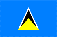 St. Lucia Polyester Flag