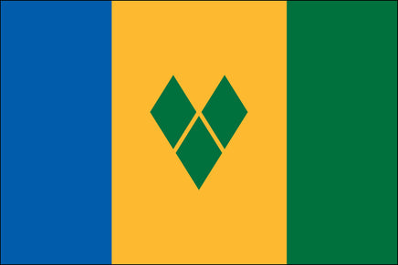 St. Vincent & The Grenadines 3'x5' Nylon Flag