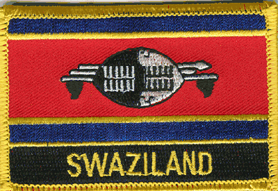 Swaziland Flag Patch - With Name