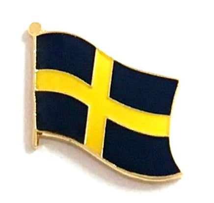 Sweden Flag Lapel Pins - Single