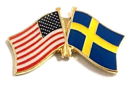 Sweden Friendship Flag Lapel Pins