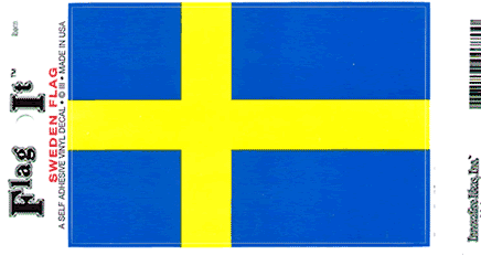 Sweden Vinyl Flag Decal