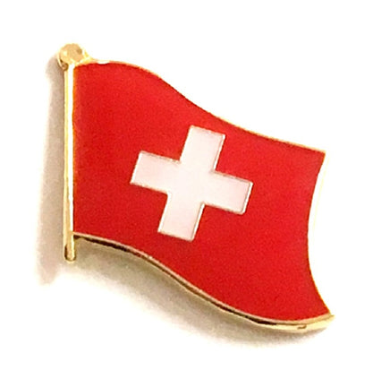 Switzerland Flag Lapel Pins - Single