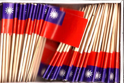 Taiwan Flag Toothpicks