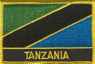 Tanzania Flag Patch - With Name