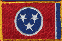 Tennessee State Flag Patch - Rectangle
