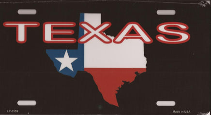 Texas Flag License Plate