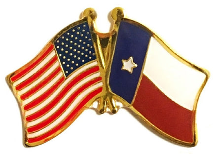 Texas State Flag Lapel Pin - Double