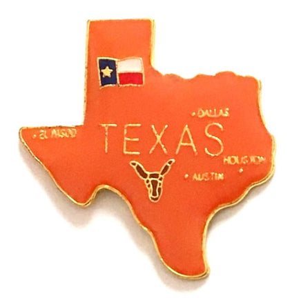 Texas State Lapel Pin - Map Shape
