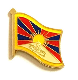 Tibet Flag Lapel Pins - Single