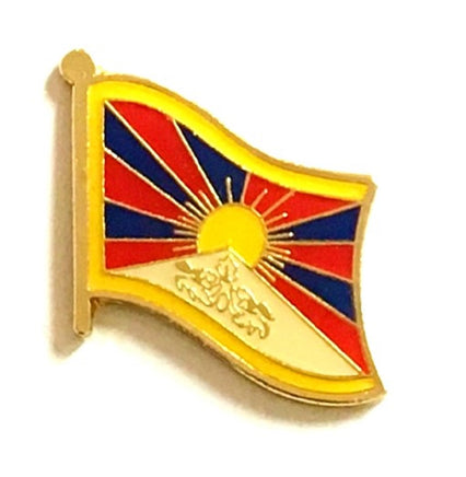 Tibet Flag Lapel Pins - Single