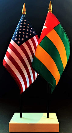 Togo and US Flag Desk Set