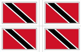 Trinidad & Tobago Flag Stickers - 50 per sheet