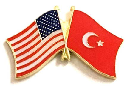 Turkey Friendship Flag Lapel Pins