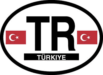 Turkey Reflective Oval Decal
