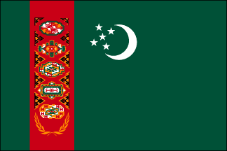 Turkmenistan Polyester Flag