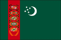 Turkmenistan Polyester Flag