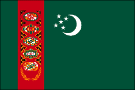 Turkmenistan Polyester Flag