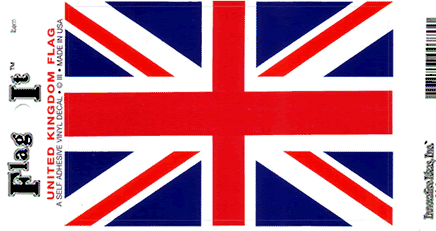 United Kingdom Vinyl Flag Decal- Out of Stock