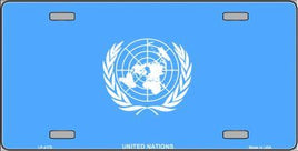 United Nations Flag License Plate