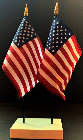 United States and US Flag Desk Set