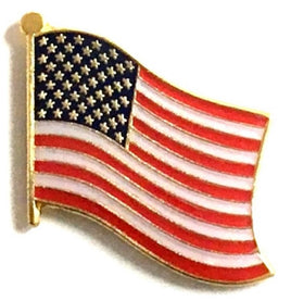 United States Flag Lapel Pins - Single