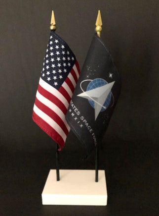 US and Space Force Flag Desk Set