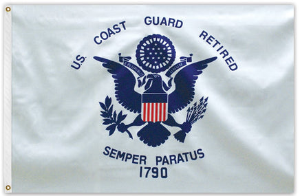 US Coast Guard Retired Polyester Flag - 3'x5'