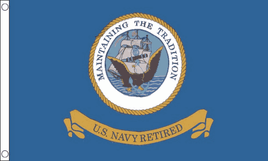 US Navy Retired Polyester Flag - 3'x5'