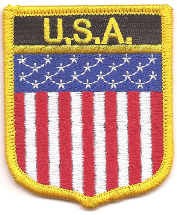 United States Shield Patch - Vertical Stripes