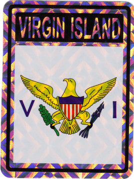 US Virgin Islands Reflective Decal