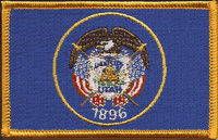 Utah State Flag Patch Rectangle