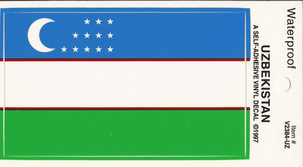 Uzbekistan Vinyl Flag Decal
