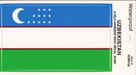 Uzbekistan Vinyl Flag Decal