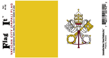 Vatican Flag Decal