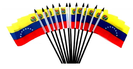 Venezuela Polyester Miniature Flags - 12 Pack