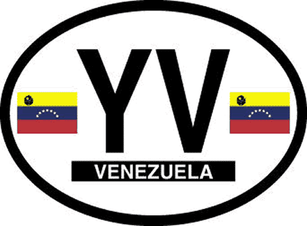 Venezuela Reflective Oval Decal
