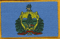 Vermont State Flag Patch - Rectangle