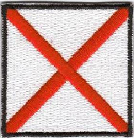 Victor Nautical Signal Flag Patch