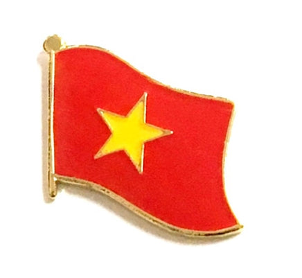 Vietnam Flag Lapel Pins - Single
