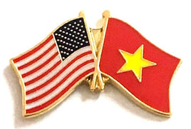 Vietnam Friendship Flag Lapel Pins