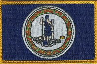 Virginia State Flag Patch - Rectangle