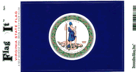 Virginia State Vinyl Flag Decal