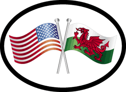 Wales Oval Friendship Decal