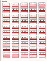 Washington DC Sheet Stickers